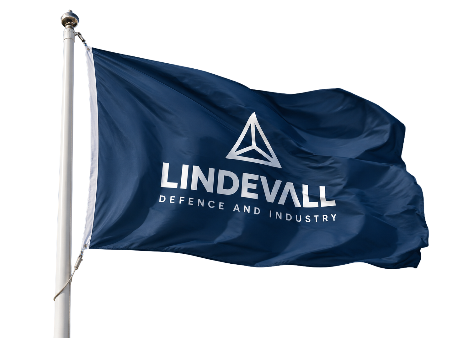 Lindevallflagga på stång